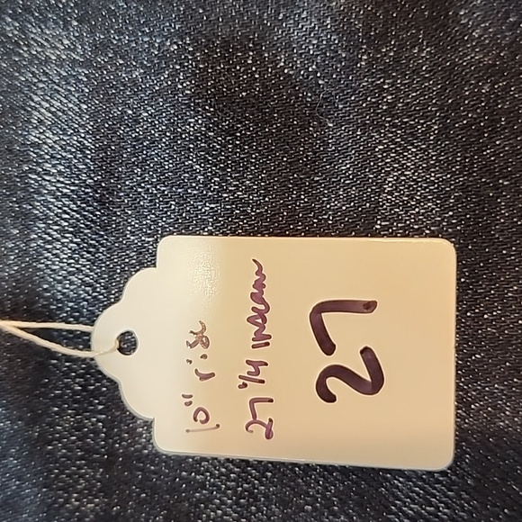 Lucky Brand Mid Rise Super Skinny Jeans in Dark Indigo with Gold Stitching - Picture 6 of 9